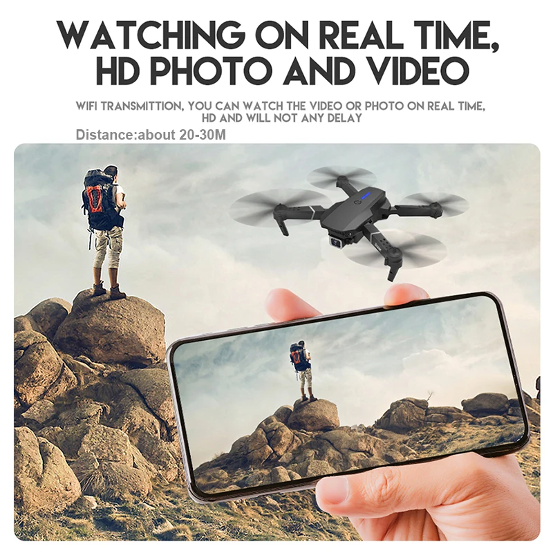 Мини Дрон KEELEAD E525 PRO 4K HD двойная камера Wi Fi Fpv|Дроны с камерой| |