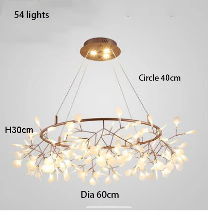 Heracleumシャンデリアモダンタンポポシャンデリアスタイリッシュな木