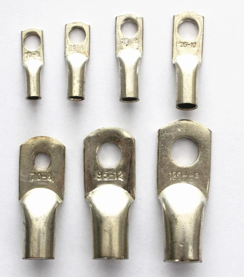 Copper Tube Lug Terminals 15mm Stud Hole Pack of 10 95mm² Lug Copper Tube Lug Terminals 15mm Stud Hole Pack of 10 95mm² Lug