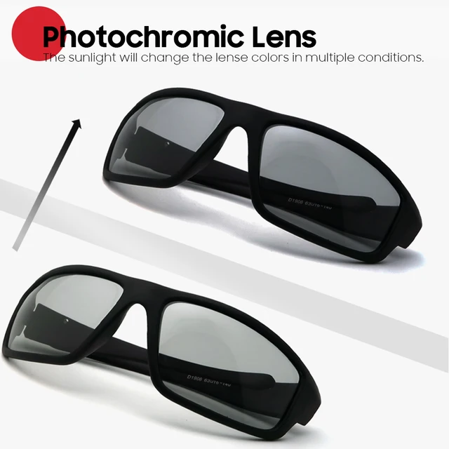 Men Photochromic Sunglasses Cycling Matte Black Sports Goggles Women Color Changing Polarized Bicycle Riding 2026 Sun Glasses 2