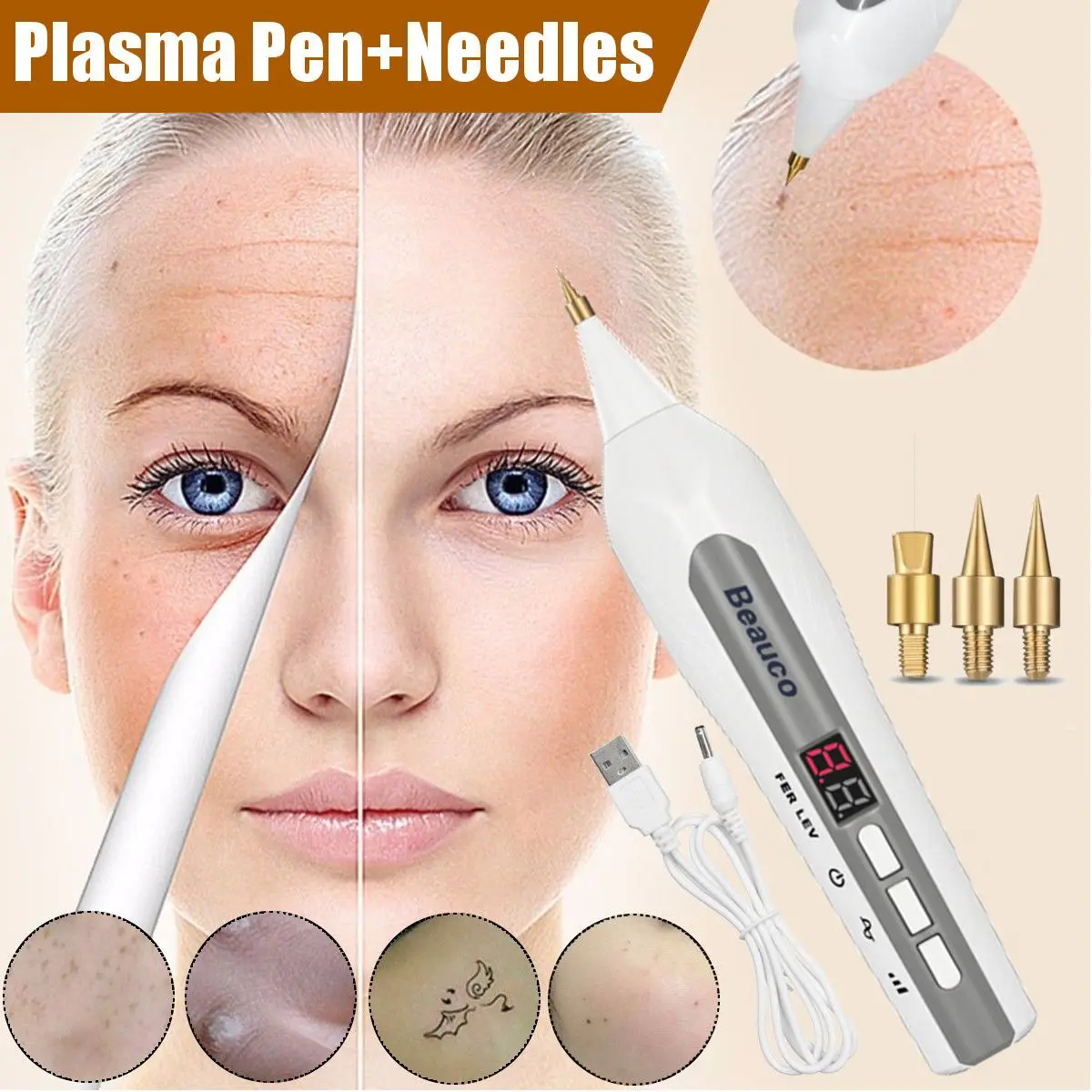 Плазменная ручка Fibroblast для лица лифтинг век удаление морщин пятен подтяжка кожи