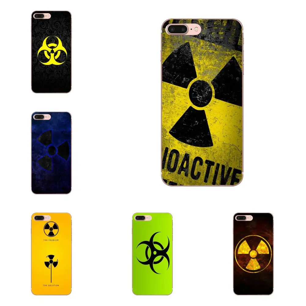 

For Xiaomi Redmi Note 2 3 3S 4 4A 4X 5 5A 6 6A Pro Plus Customized Pictures Black Phone Case Cool Yellow Radioactive Logo