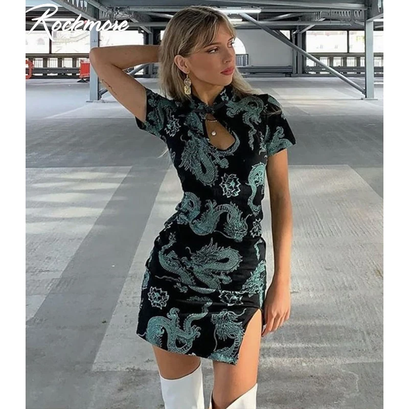 chinese style bodycon dress