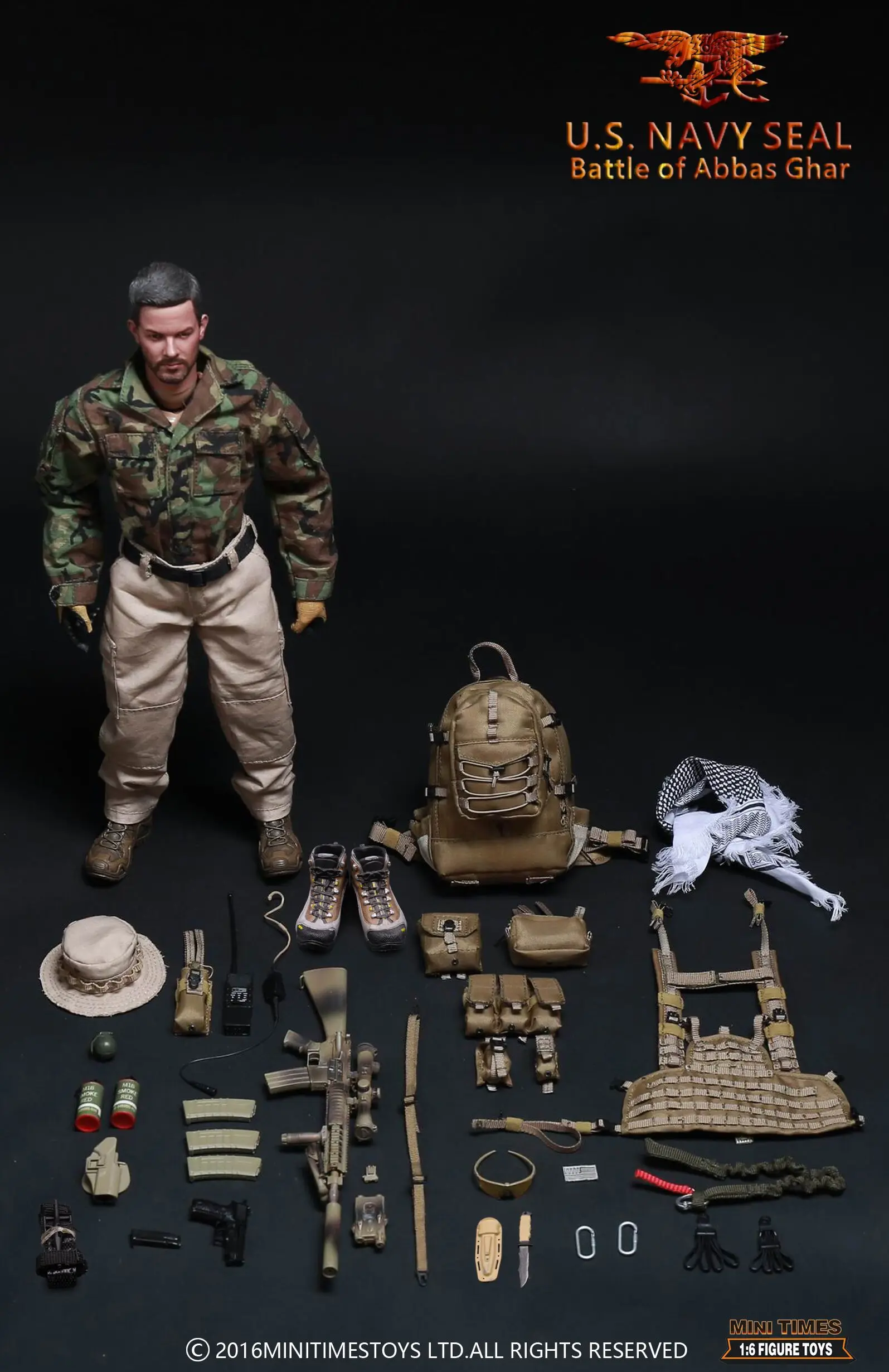 Игрушки Mini Times MT-M005 американский морской пломб битва Аббаса Гара 1/6 фигурка