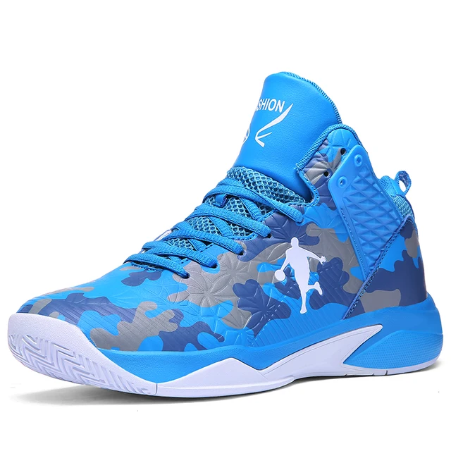 New Men Basketball Shoes Blue Red 