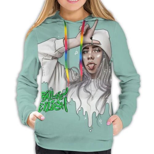 夏 新ビリーエリスプリントパーカー 3d 三次元肖像セーター人気アメリカの女性歌手セーター Hoodies Sweatshirts Aliexpress