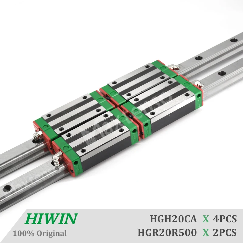 HIWIN HGR20CA 500mm HG20 Linear Guide Rail Narrow Type Blocks Carriage Linear Guideways CNC parts with High Quality Machine