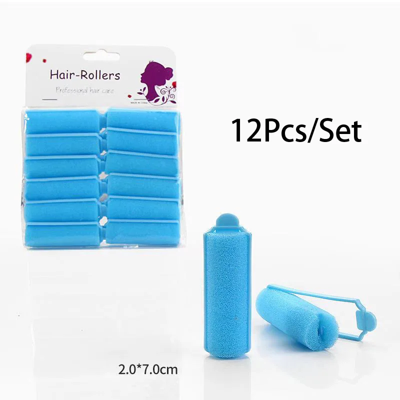 Small/Large Sponge Curls Curly Wavy Curly Professional Styling Foam Soft Sponge Curler Roller Wet Hair Foam Hair Rollers