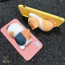 Funda del teléfono para Huawei Y5 2017 Y6 Y7 primer Y9 2018 2019 Y3 Y5 Lite 2017 3D negro gatos de juguete cubierta suave del caramelo del silicón del gatito Kitty