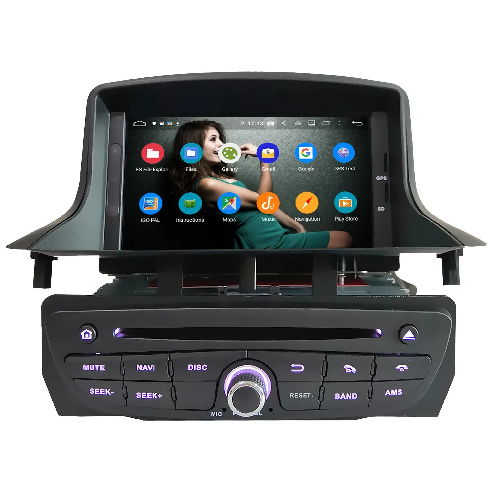 Klyde, 4G, wifi, Android 9,0, четыре ядра, 4 Гб ОЗУ, 64 Гб ПЗУ, BT, автомобильный DVD мультимедийный плеер, радио для Renault Megane III Fluence 2009