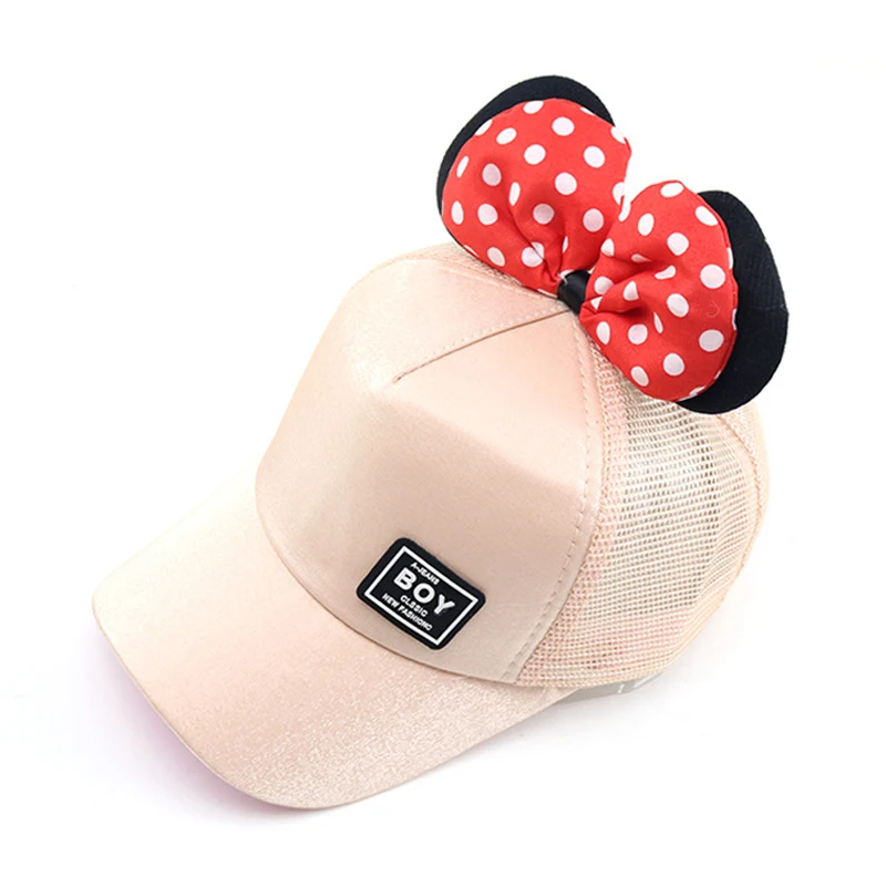 

New Summer Baby Hat Spring Girls Hats Kids Baseball Cap Big Bowknot Mesh Sun Visor Hip Hop Hats Casual Caps For Children