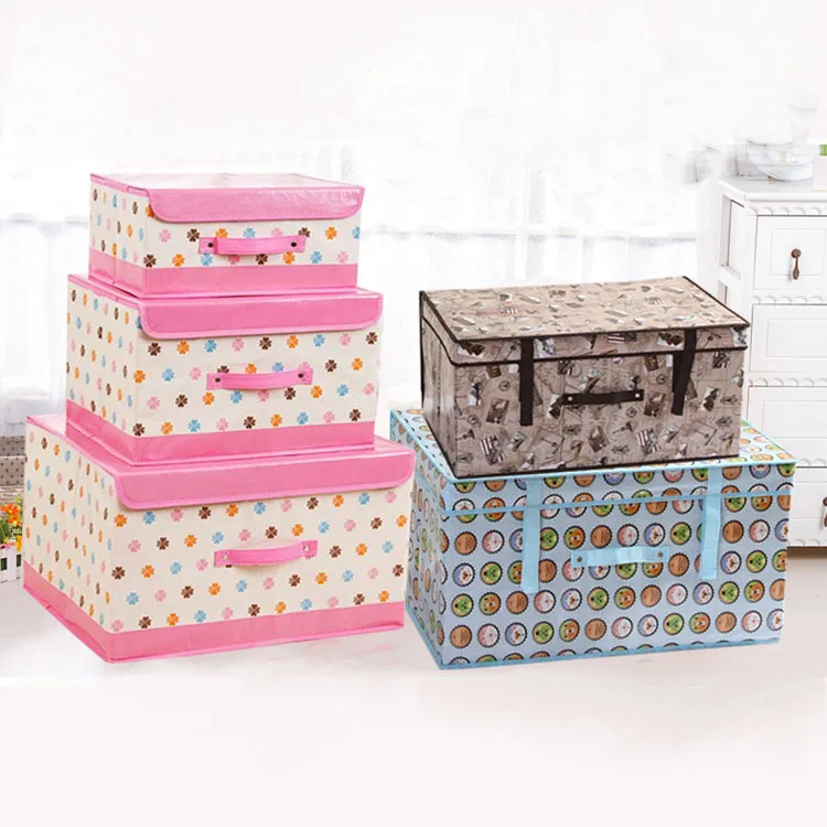 

Manufacturers Direct Selling New Style Nonwoven Fabric Waterproof Box Coated Film Storage Box Clothes Toy Dustproof Waterproof S
