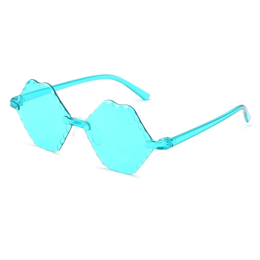 Fashion rimless Kids Sunglasses Boys Girls lips Sun Glasses UV Protection Classic Children Eyewear Lentes De Sol Gafas