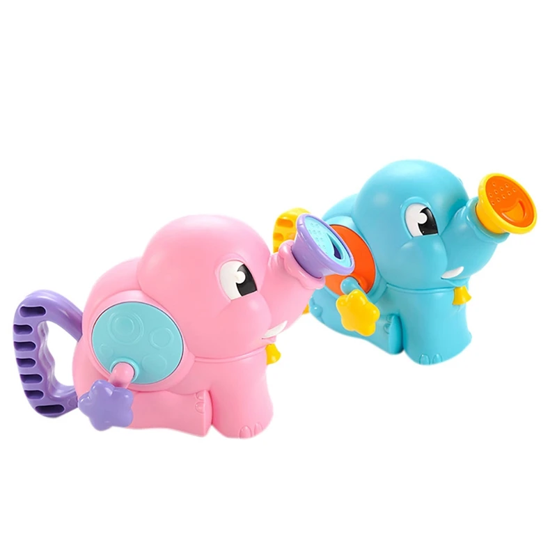 Best  Baby Bath Toys Children'S Bathroom Water Toys Cartoon Elephant Shower Hand Pump Water Spray