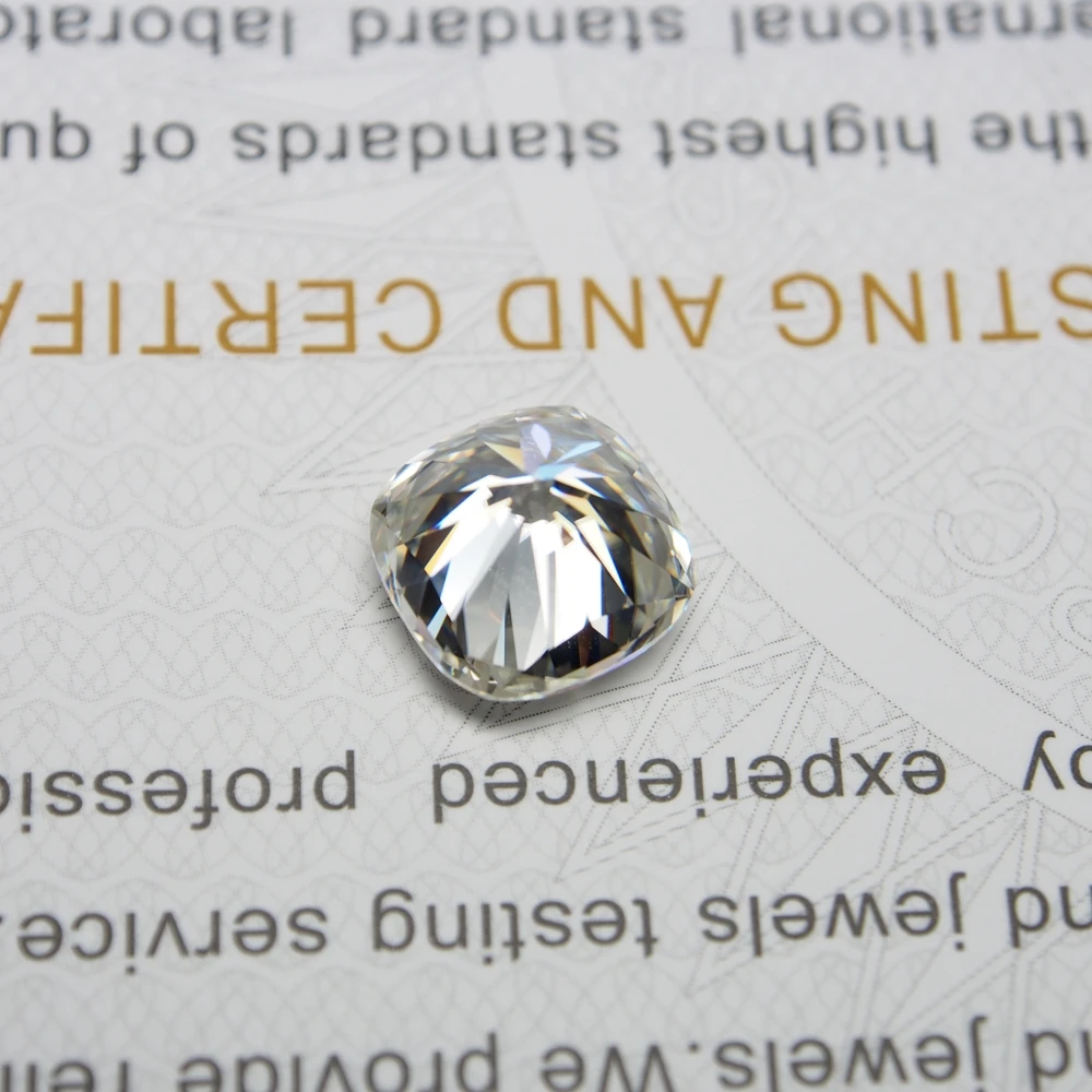 9*9 мм DEF Cushion Cut VVS Moissanite камень муасsanт Diamond 3 0 карат для свадебного кольца|Стразы и