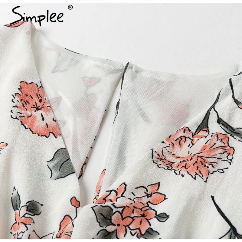 Женское винтажное короткое платье Simplee 2019 ажурное летнее трапециевидное с