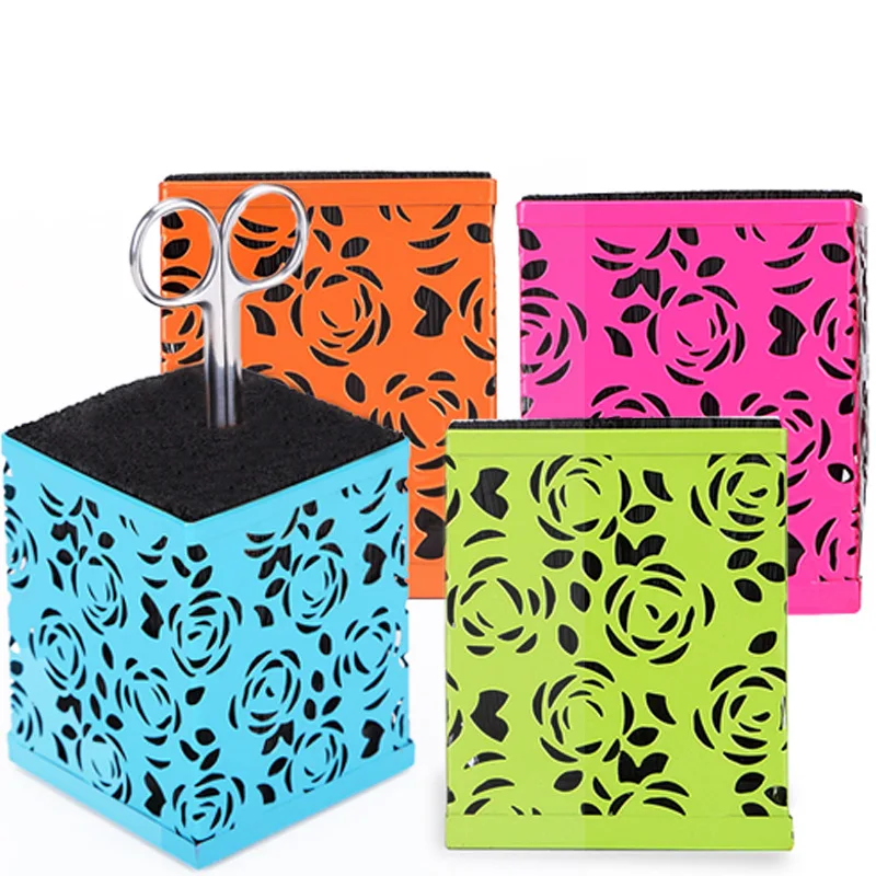 

Hollow out Design Flexible Socket Pen Container Hairdressing Scissors Comb Clip And Tool Storage Design Fashionable Appearance