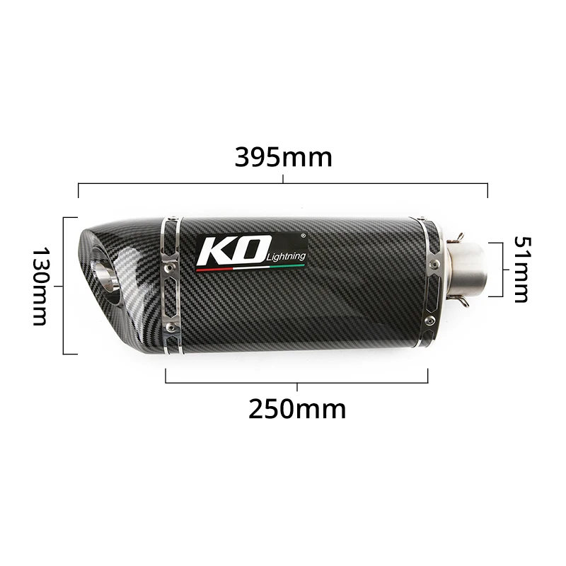 Slip On Motorcycle Exhaust Mid Link Pipe And 51mm Vent Tube Stainless Steel Exhaust System For VOGE LX500-A 500DS - Image 5