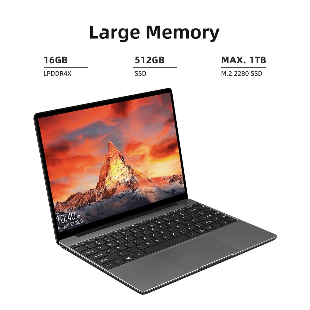 CHUWI GemiBook Pro ноутбук экран 14 дюймов 16 ГБ ОЗУ 512 Гб ПЗУ четырёхъядерный|Ноутбуки| |