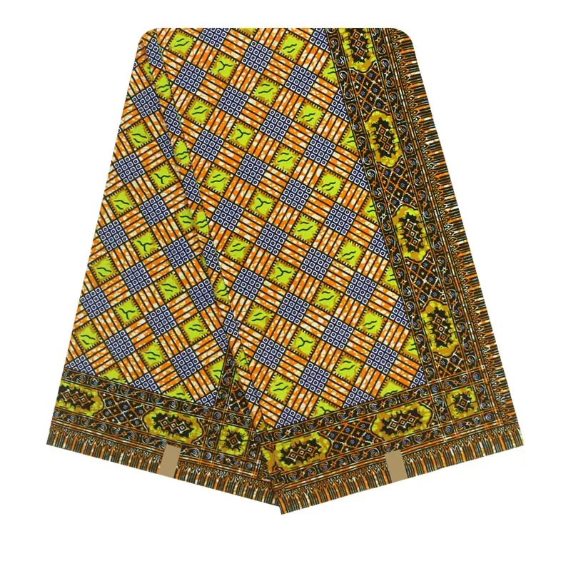 

2019 Latest 100% Cotton African Fabric wax Style Real Holland wax 6 yard/lot ! J61702