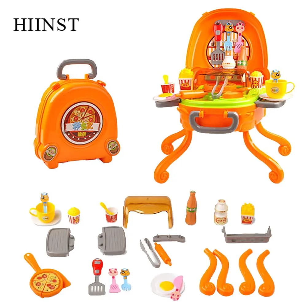 orange B HIINST имитационная кухонная игрушка, детская посуда, посуда, столовые приборы, Детская развивающая игрушка, безопасные детские кухонные игрушки, набор для приготовления пищи - Цвет: orange B