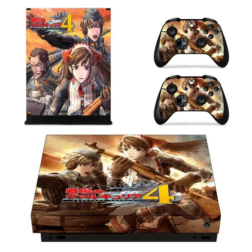 Valkyria Chronicles 4 стикер s для Xbox One X виниловые наклейки на кожу Наклейки Обложка Pegatinas Adesivo для Xbox one X консоли пульты дистанционного управления