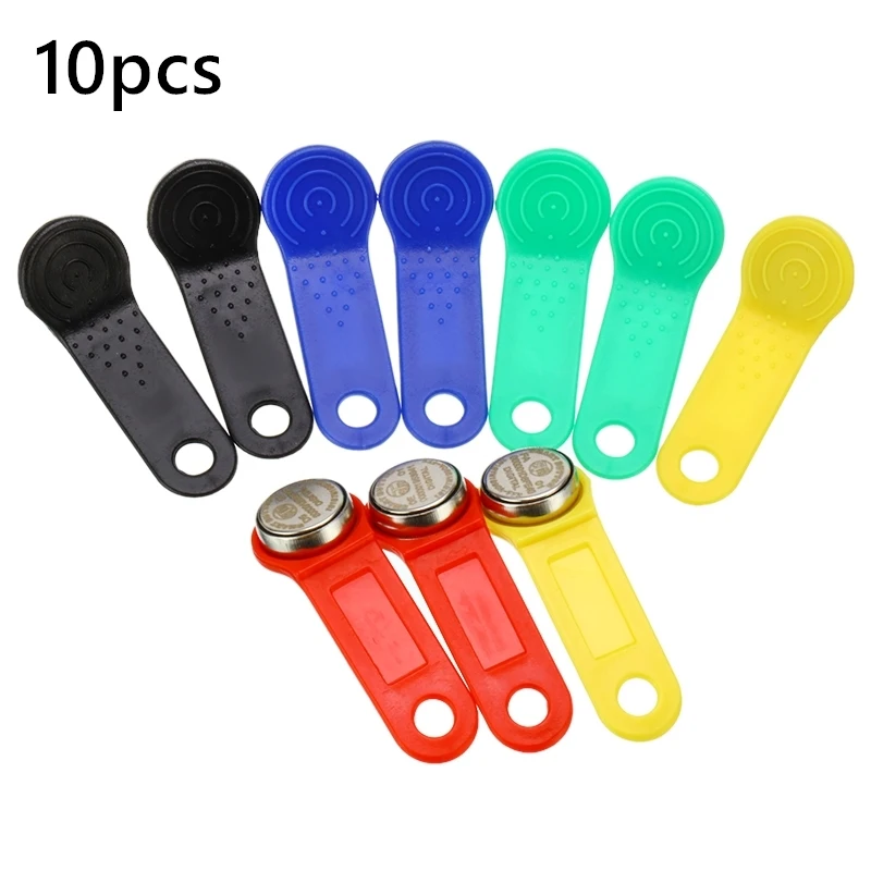 Перезаписываемая RFID RW1990 Кнопка ТМ сенсорная память клон дубликат ключ копия карты сауна ключ случайный цвет 10 шт./лот