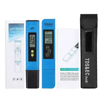 

PH meter TDS EC Meter Digital LCD Water Testing Tools Pen Purity Filter Hydroponic Portable PPM Water Quality Portable Detector