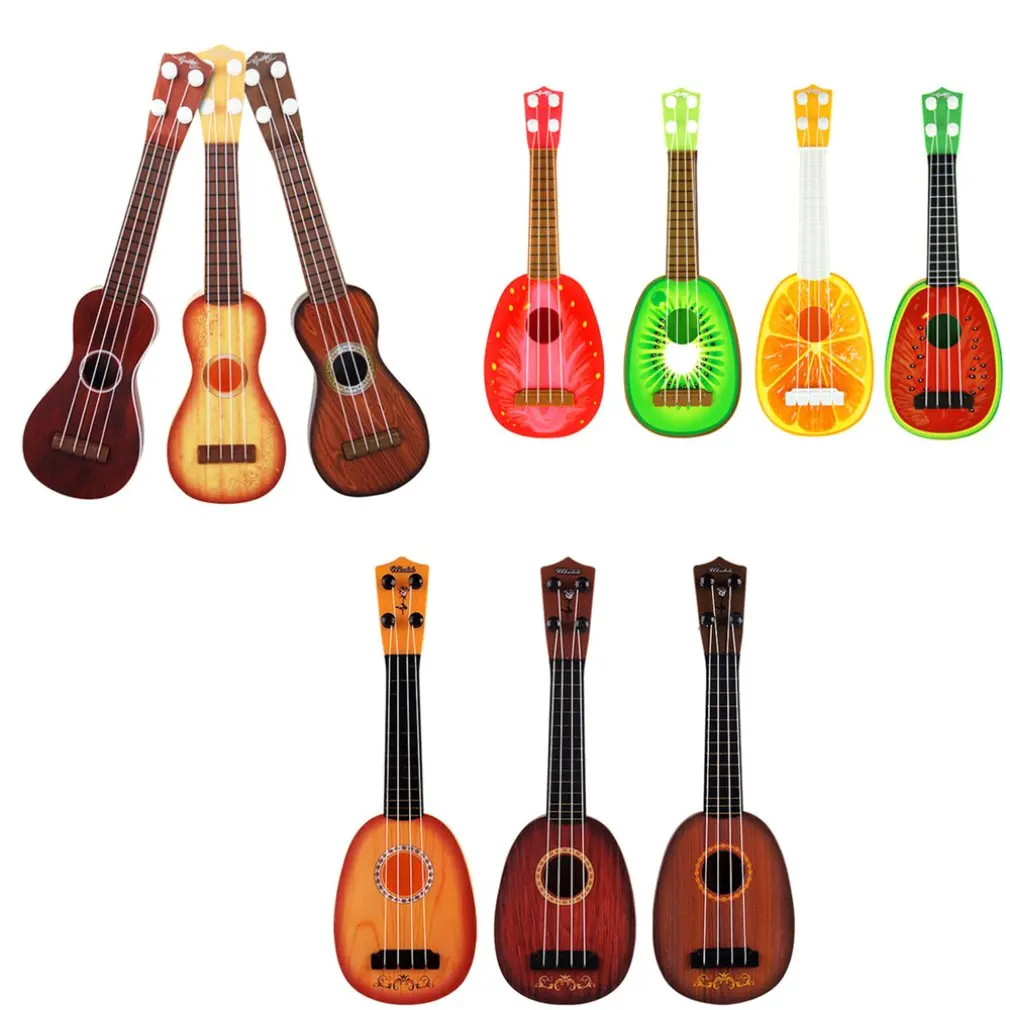 Sensory Emotional Hearing Can Play Simulation Ukulele Mini Fruit Guitar Toy Child Early Education Music Toy Instrument