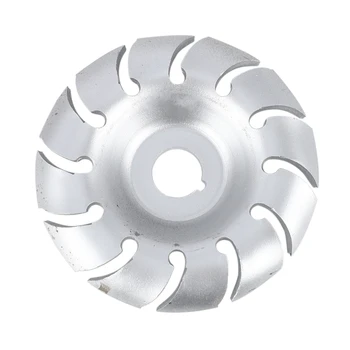 

Manganese Steel 90mm 12 Teeth Wood Carving Disc 16mm Bore Grinder Shaping Disc for 100 115 Angle Grinder Woodworking Electric An