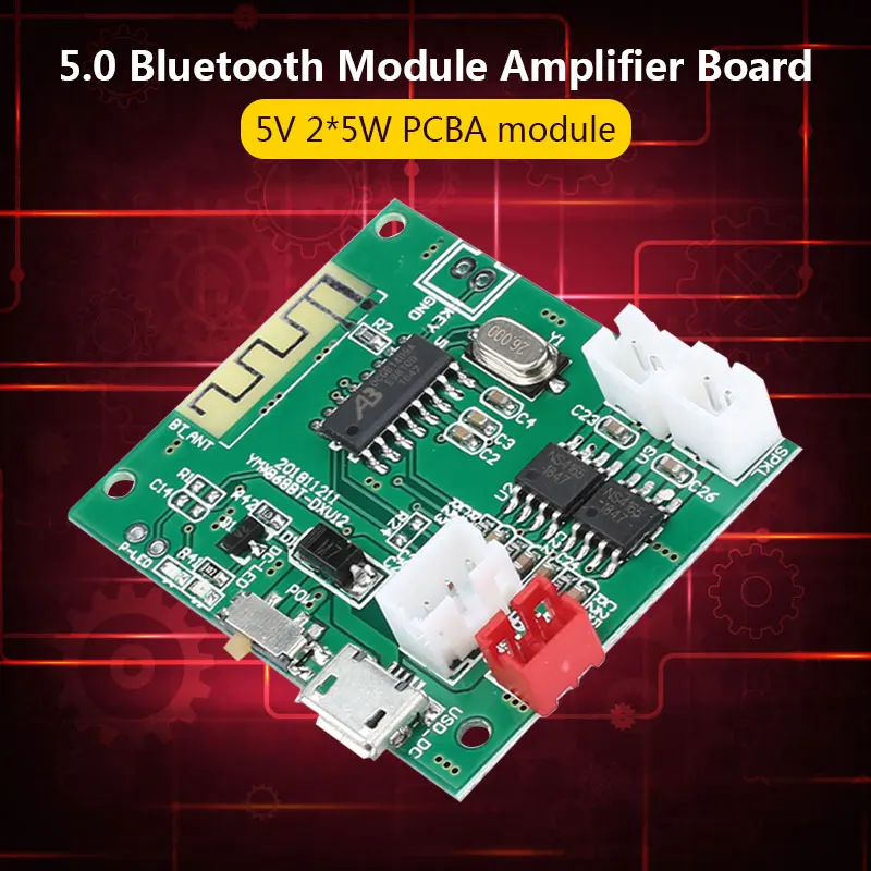 Плата цифрового усилителя для дома усилитель звука колонки Bluetooth 5 0 Вт + Hi Fi блок
