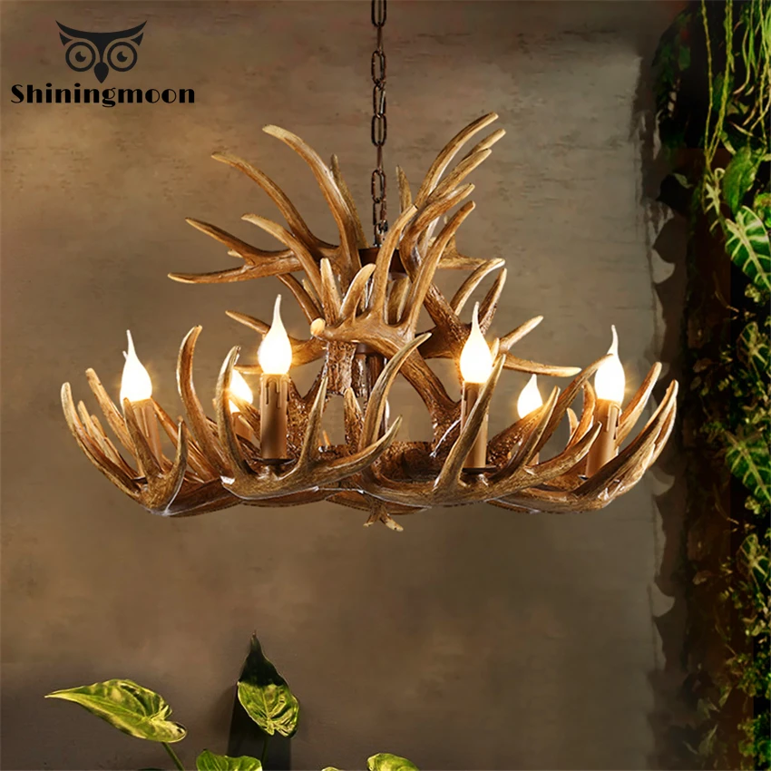 

Nordic LED Deer Horn Antler Pendant Lights Modern Bar Cafe Hanglamp Lighting Industrial Bedroom Living Room Kitchen Fixtures
