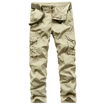 

Men's Cargo Pants New Arrival Casual Mens Cotton Multi Pocket Trousers Men Brand Long Pants Military High Quality Army Style 43