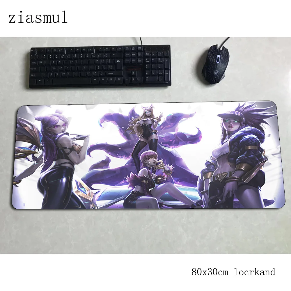 Игровой коврик для мыши Ahri sexy padmouse KDA 80x30 см популярный игровой компьютерный стол