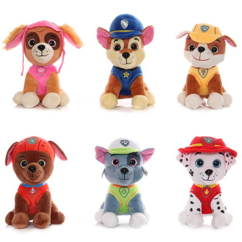 

20CM Paw Patrol Cartoon Plush Dolls Toys Rescue Dogs Anime Figure Model Dolls Puppy patrol Action Figure Toys kids Birthday Gift