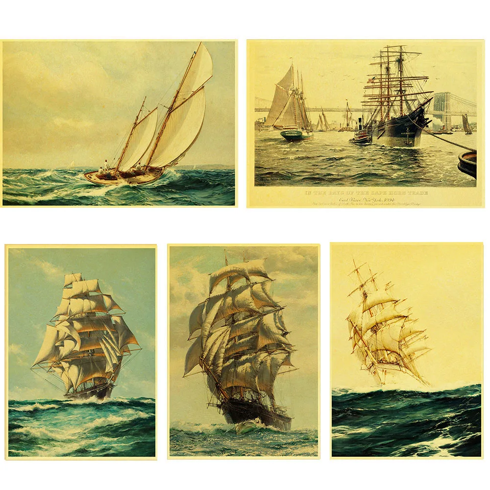 Tableau Nautique Retro Affiche Vintage Affiche Decor Mural Pour La