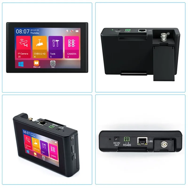 Новый 4 дюймов IP CCTV тестер AHD CVI TVI Камера ONVIF POE PTZ WI FI 12V3A Выход Беспроводной