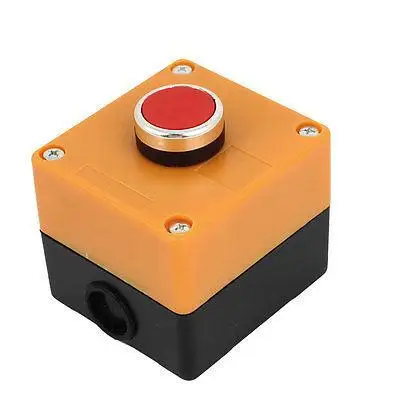 

AC660V 10A Momentary Red Button Pushbutton Station Switch Control Box Case