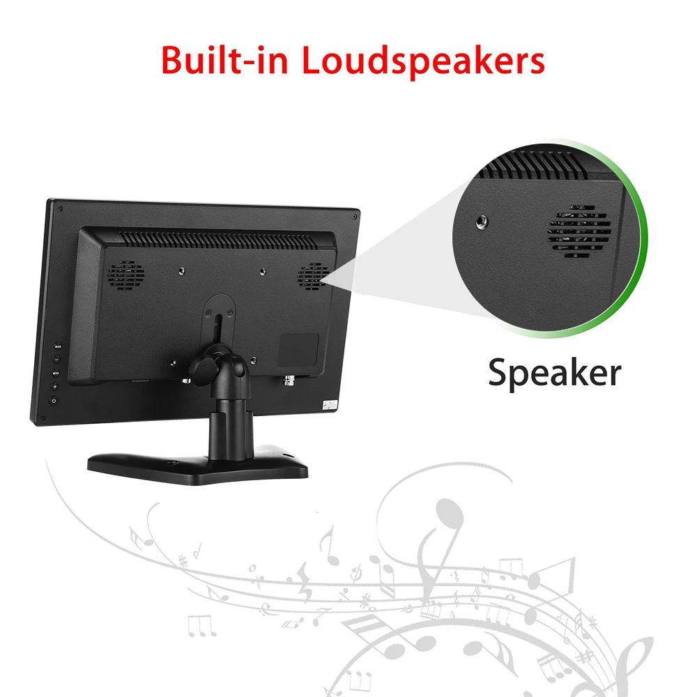 Eyoyo EM12K 1" 1920x1080 FHD HDMI ips CCTV монитор ЖК-экран с VGA BNC USB динамик компьютерная безопасность наблюдения дисплей