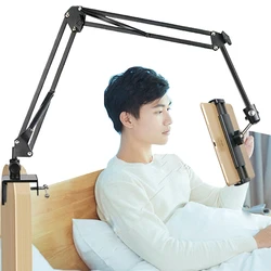 Support de lit à bras Long pour tablette et téléphone, pour iPad pro Mini Air 4.5 ", 10.1", 11 ", 12.9", support de bureau en métal 