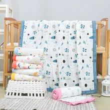 6 слоев ребенка пеленать в детское одеяло для пеленания высокой плотности хлопок детское одеяло s 150*200 вязаные свитера для девочек Одежда для детей, детская мода обложка