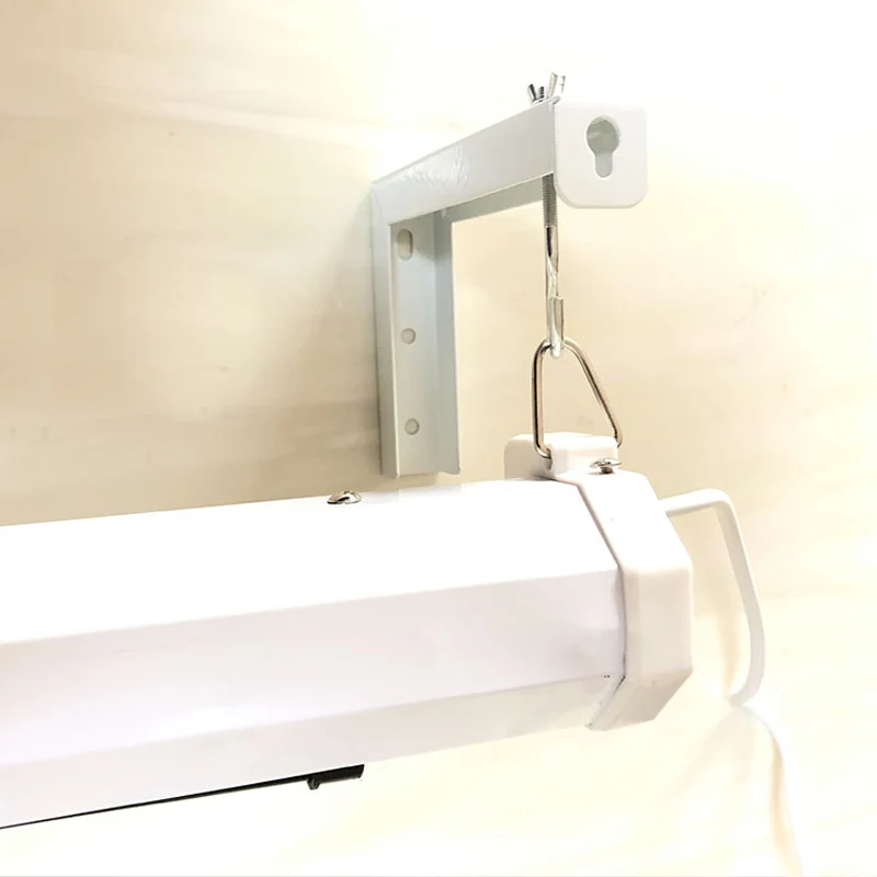 90 Degrees Bracket Projection Screen Hanger Adjustable Wall / Ceiling Mount For HD Projector Curtain L Shape Holder
