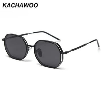 

Kachawoo square polarized sunglasses women polygon vintage sun glasses male driving black high quality birthday gifts 2020 hot