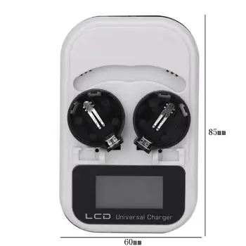 

4pcs 3.6V LCD EU Plug Button Battery Charger Recharging for LIR2025/LIR2032/ML2016/ML2025/ML2032 Indicator Intelligent 2-Slot