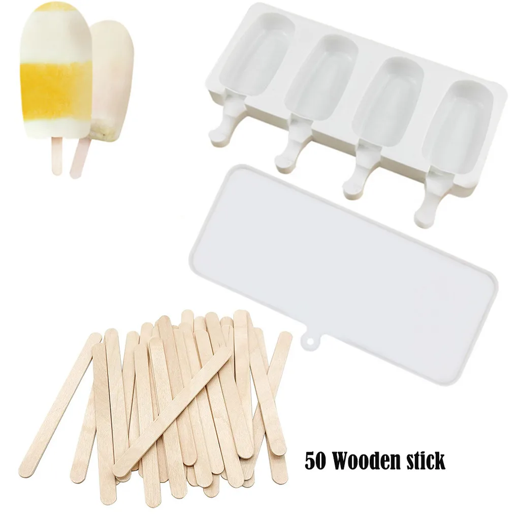Silicone Ice Cream Tools Mold Lolly Molds With Sticks Tray Froze Popsicle Cocina Accesorios De Novedosos |