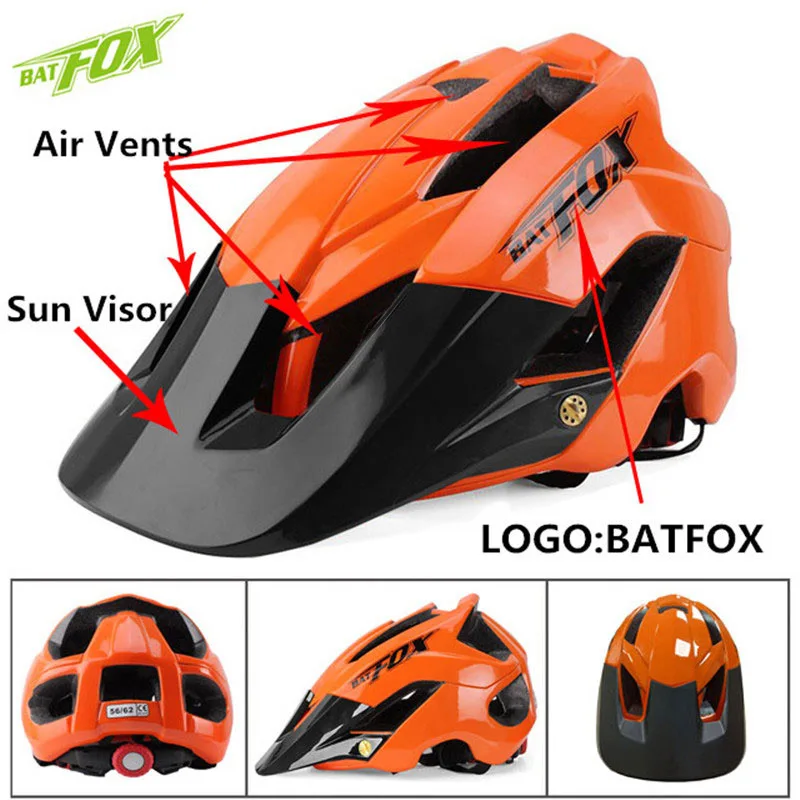 BATFOX 2019 велосипедный шлем для мужчин и женщин Сверхлегкий цельный литой горного