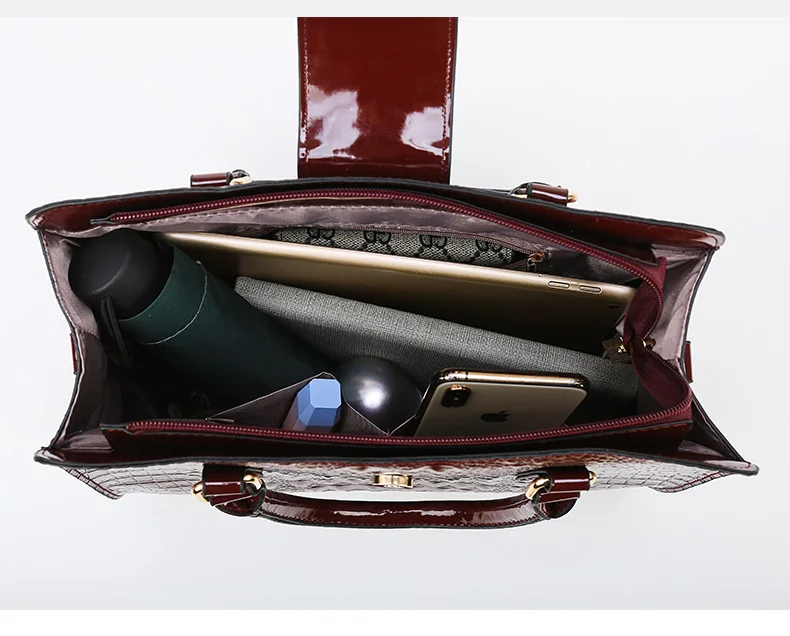 Túi xách nữ đẹp bộ 3 cái - thiết kế vân cá sấu - TX34