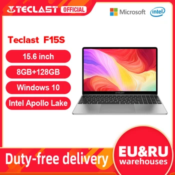 Newest Teclast F15S 15.6 Inch Laptop Windows 10 Notebook 1920x1080 FHD Intel Apollo Lake Laptops 6GB/8GB RAM 128GB ROM Dual Wifi 1