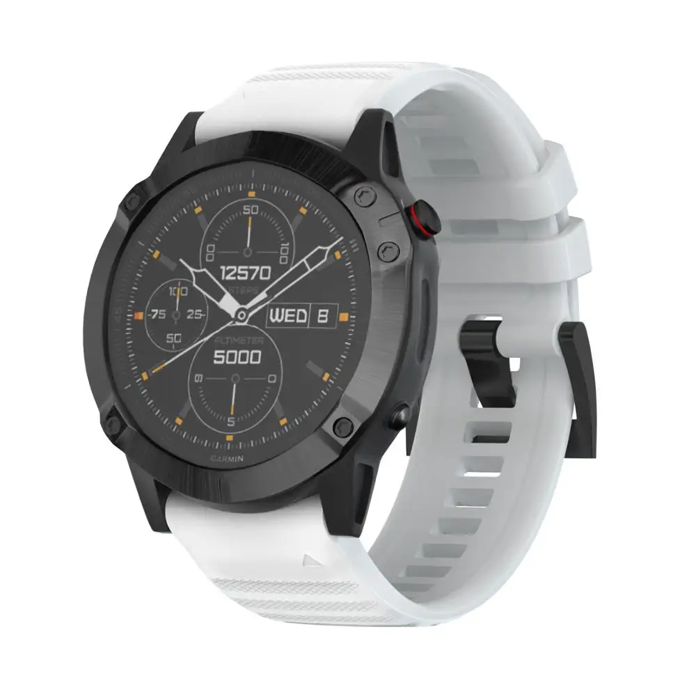 รูปสินค้า สายนาฬิกาซิลิโคนสำหรับ Garmin Fenix 6X Pro 5X 7X 3HR ใส่สบาย ทนทาน