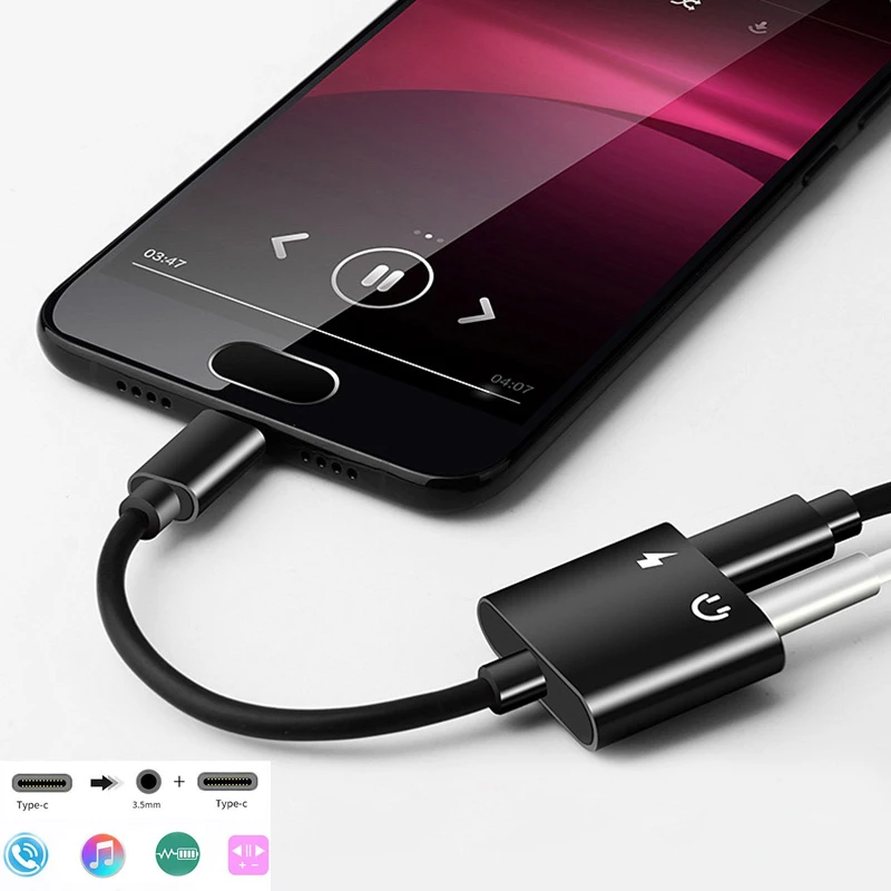 Адаптер для наушников Olhveitra Type-C разъем 3 5 мм Samsung Huawei Xiaomi Oneplus наушники с зарядкой